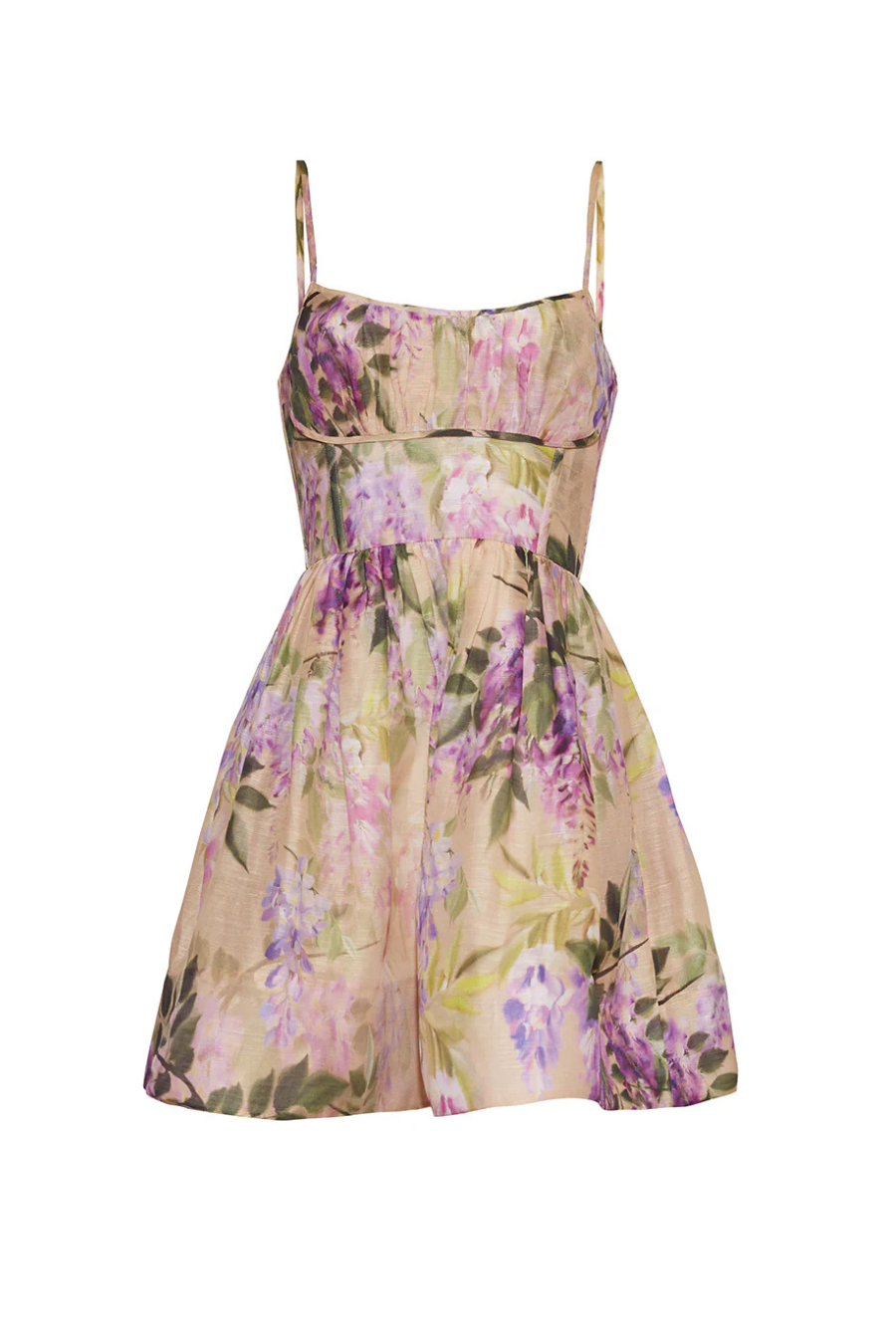 Alba Mini Dress in Wisteria Ginger Root