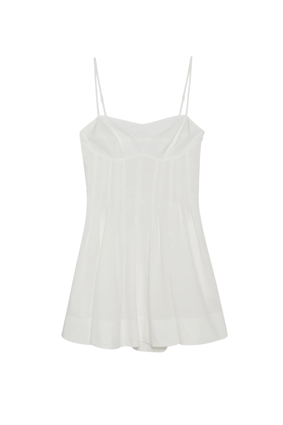 Kitt Cotton Mini Dress in White