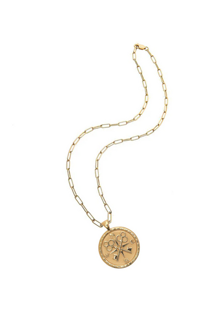 FOREVER JW Original Pendant Coin Necklace