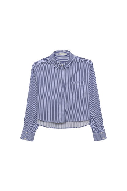 Renata Cropped Button-Up Shirt