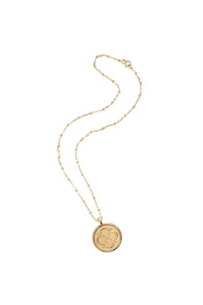 LOVE JW Small Pendant Coin Necklace