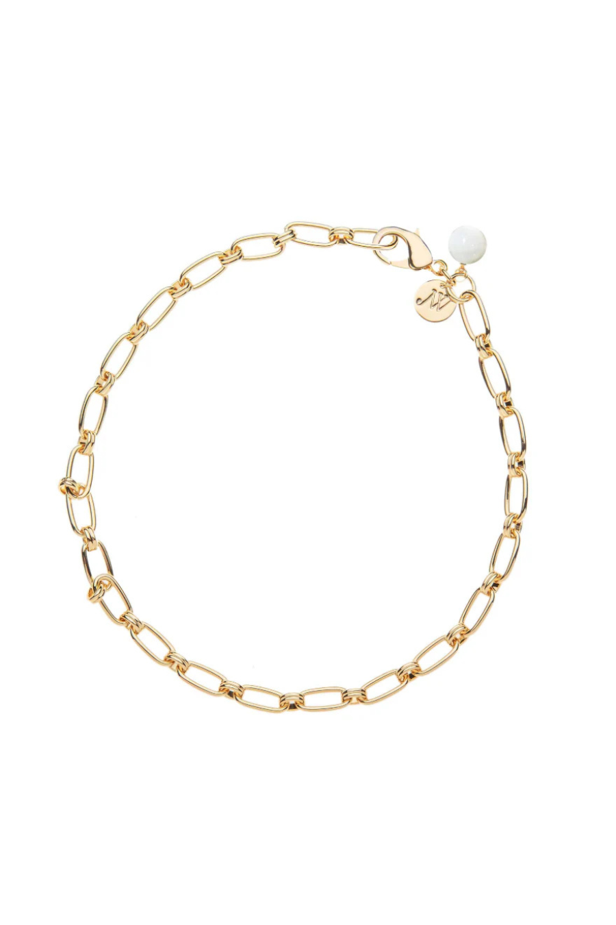 Wheels of Fortune Chain with MOP Bead