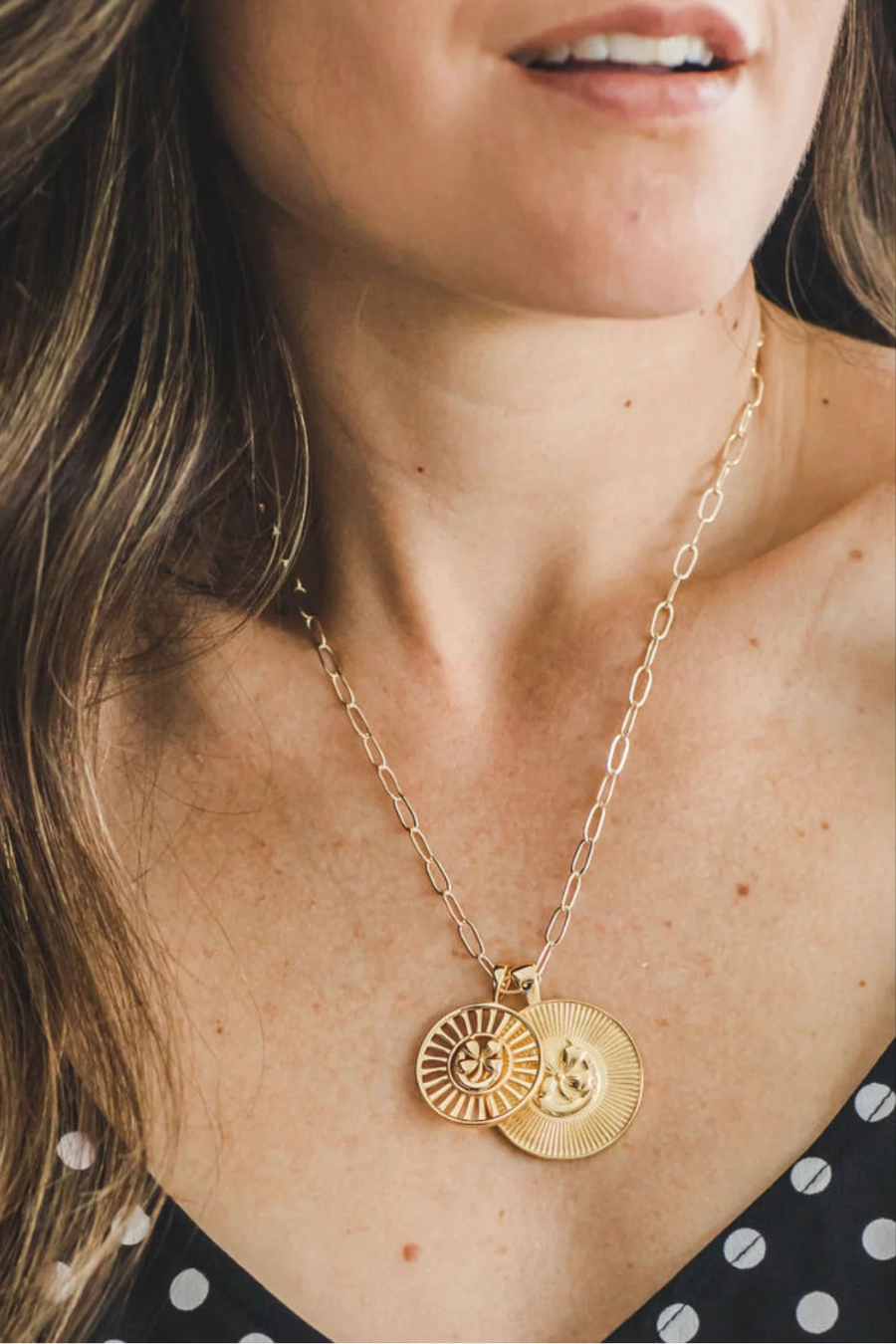 LUCKY JW Original Pendant Coin Necklace