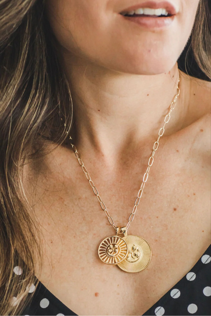 LUCKY JW Original Pendant Coin Necklace