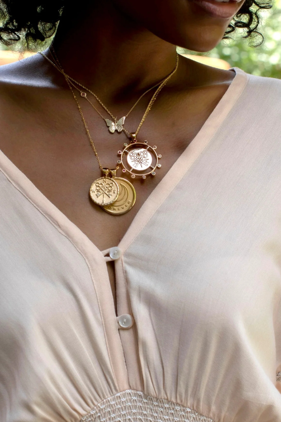 Forever JW Small Coin Necklace