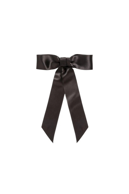 Sasha Bow Barrette in Black
