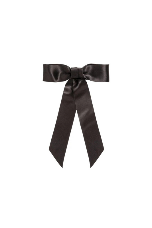 Sasha Bow Barrette in Black