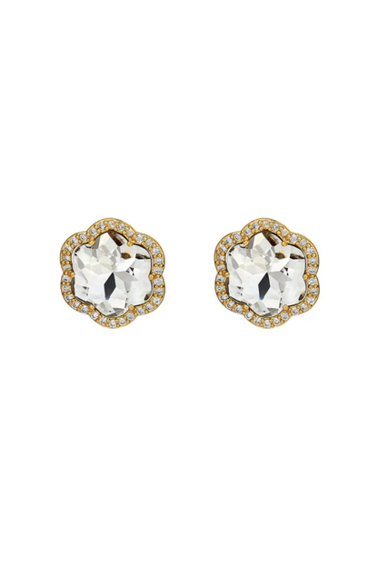 Crystal Flower Stud