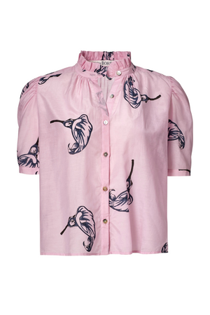 Winn Pink Calla Lily Shirt in Pink