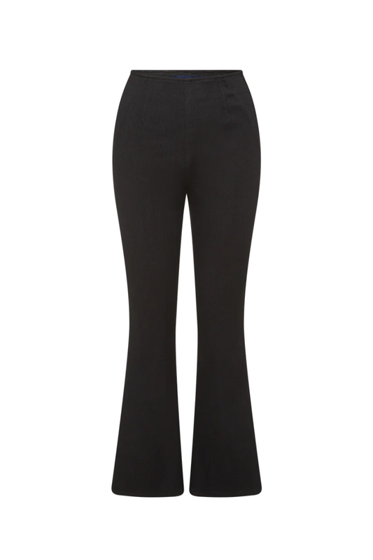 Carson Off Duty Kick-Flare Jean in Onyx