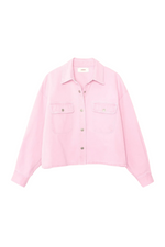 Petal Pink Leon Denim Jacket