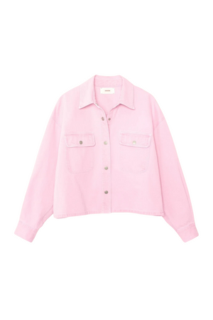 Petal Pink Leon Denim Jacket