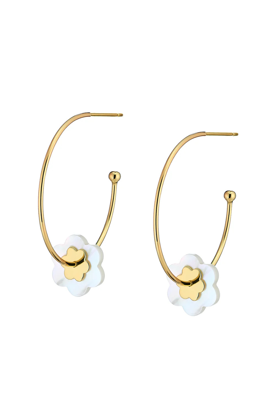 Flower Hoop Stacked MOP