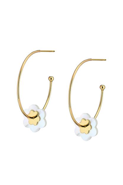 Flower Hoop Stacked MOP