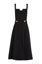 Fiore Midi Dress in Black