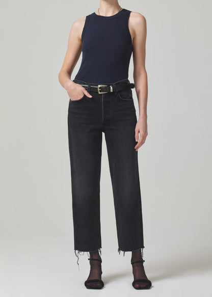 Isabel Rib Tank in Navy