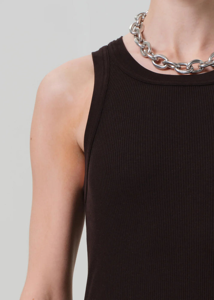 Isabel Tank Dress in Chocolate
