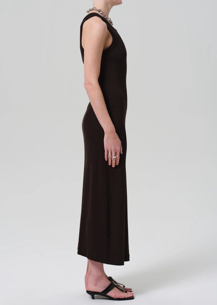 Isabel Tank Dress in Chocolate