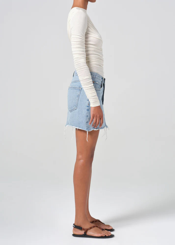 V-Waist Mini Skirt in Force