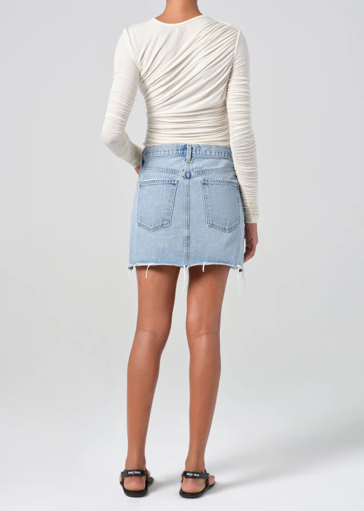 V-Waist Mini Skirt in Force