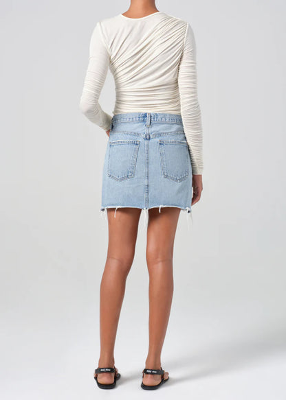 V-Waist Mini Skirt in Force