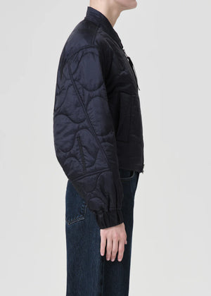 Shoreditch Ski Club x AGOLDE Iona Quilted Jacket in Ink