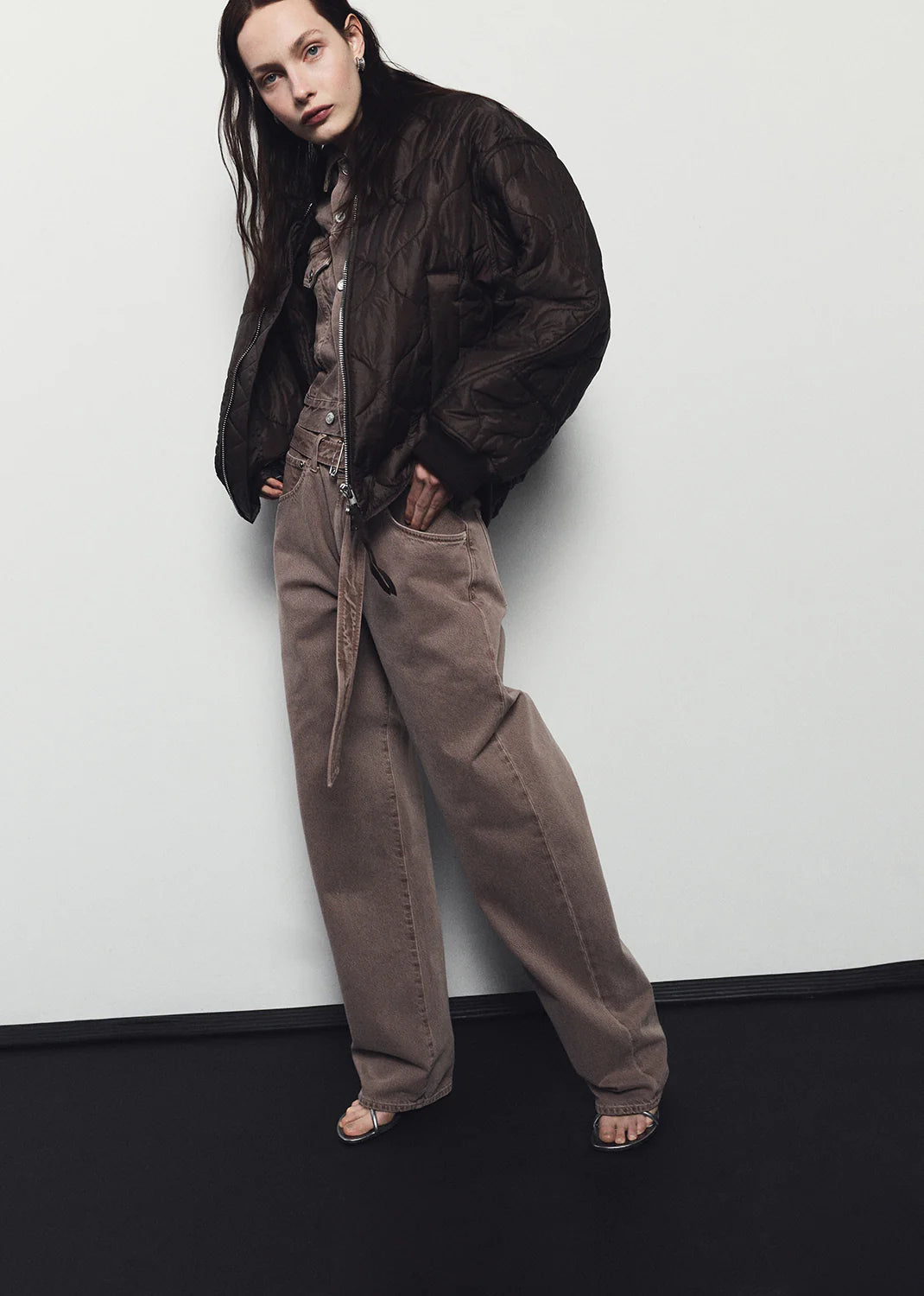 Isla Quilted Jacket in Bourbon