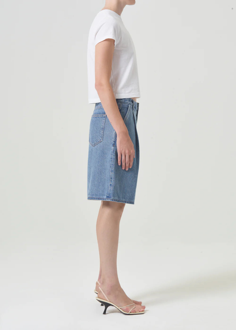 Adine Shrunken Tee in White
