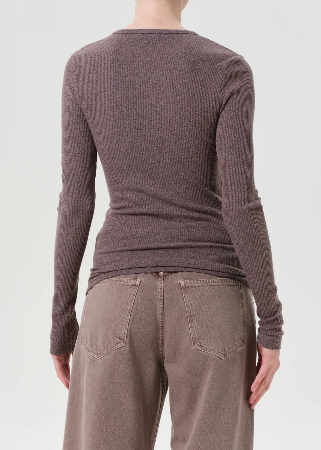 Delphi Slim Tee in Ceramic