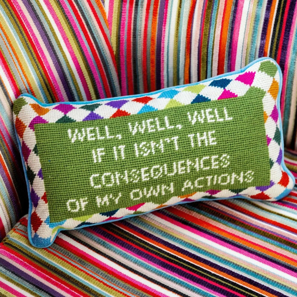 
            
                Load image into Gallery viewer, Well Well Well Needlepoint Pillow
            
        