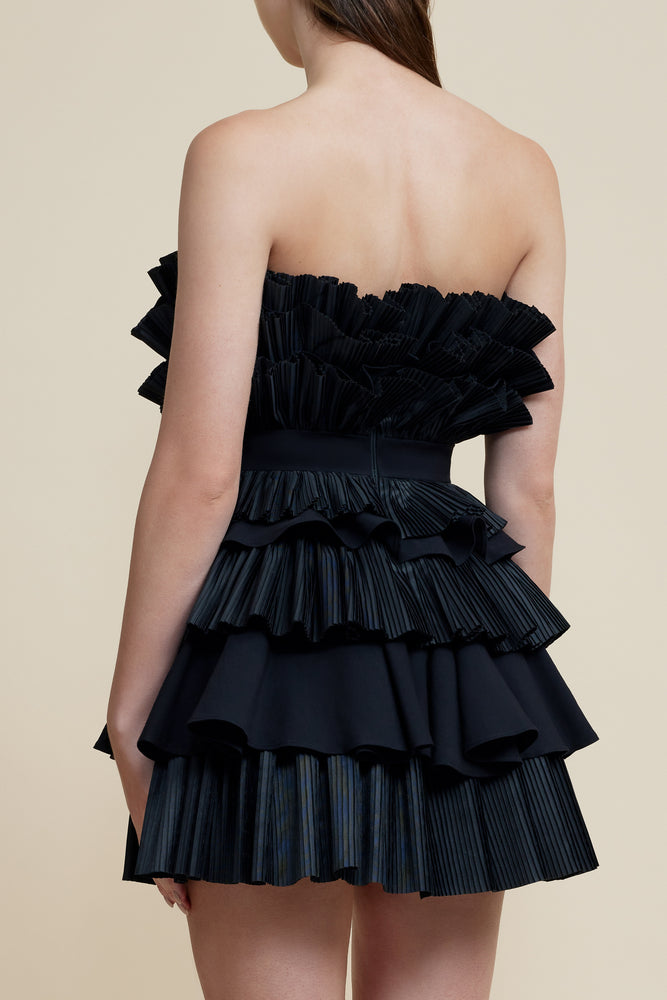 Elsher Mini Dress in Black