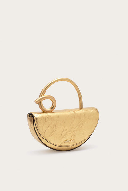 Azariah Nano Crossbody Bag in Brass
