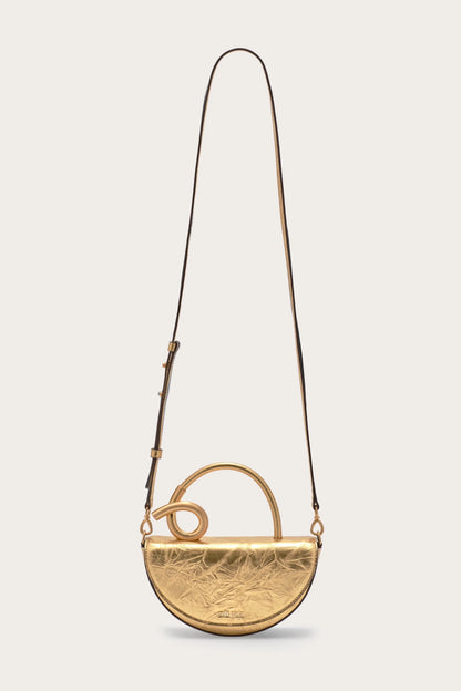 Azariah Nano Crossbody Bag in Brass