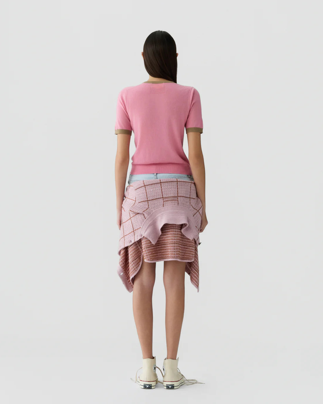 Airy Ringer Tee in Sprinkle/Camel
