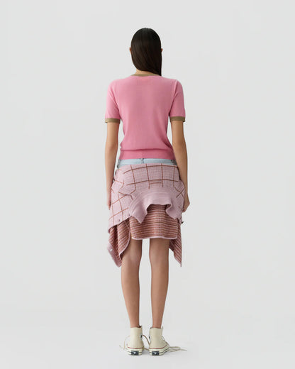 Airy Ringer Tee in Sprinkle/Camel