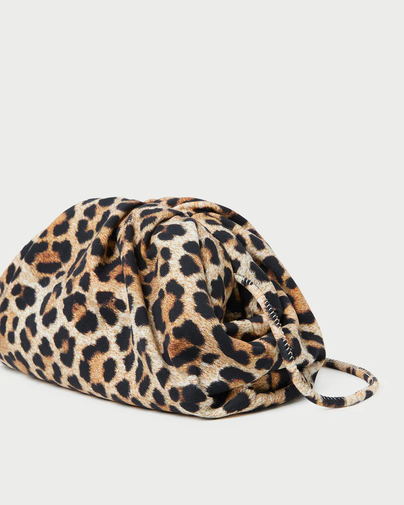 Bailey Leopard Jersey Dome Clutch