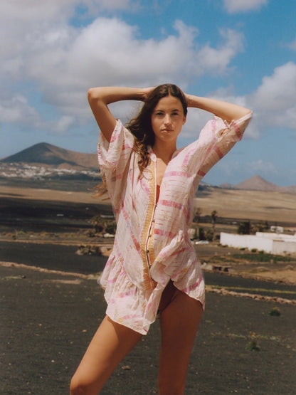 Aurora Sheer Frill Dress