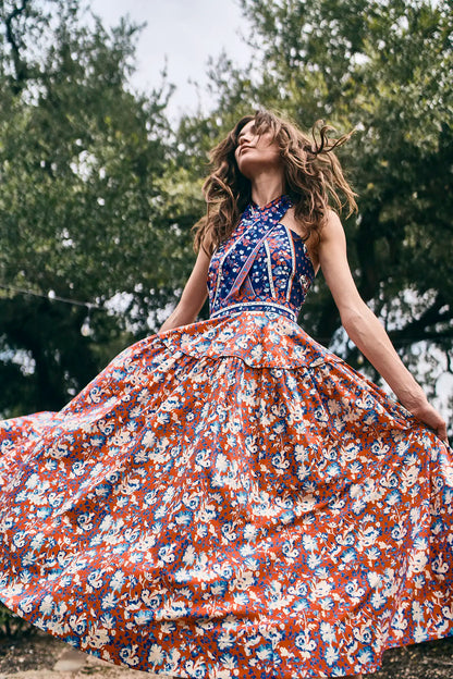 Bellamy Dress in Tapestry Floral