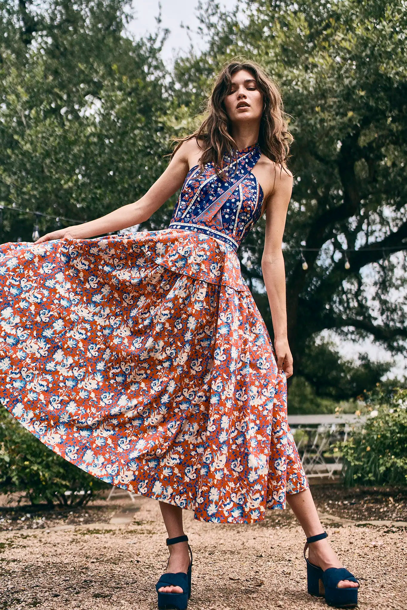 Bellamy Dress in Tapestry Floral