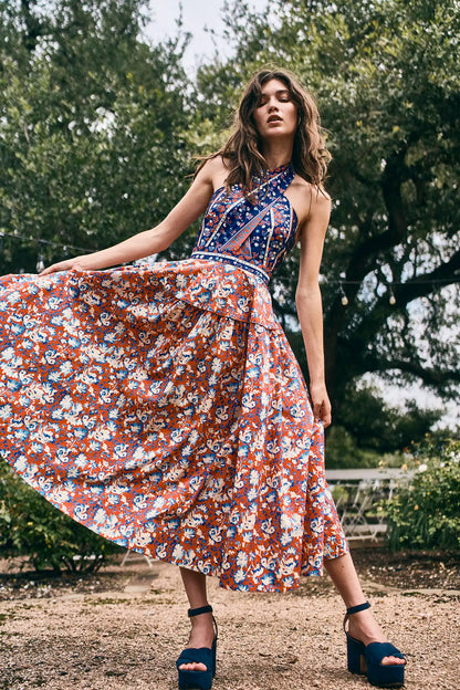 Bellamy Dress in Tapestry Floral