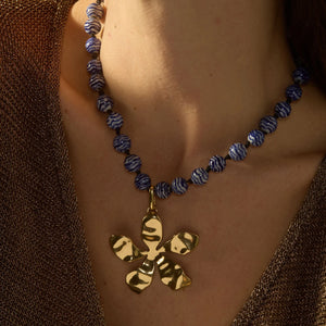 Tangier Pendant Necklace Blues
