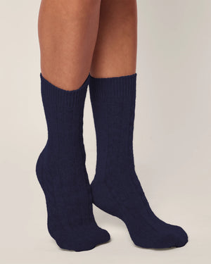 Cashmere Socks in Navy