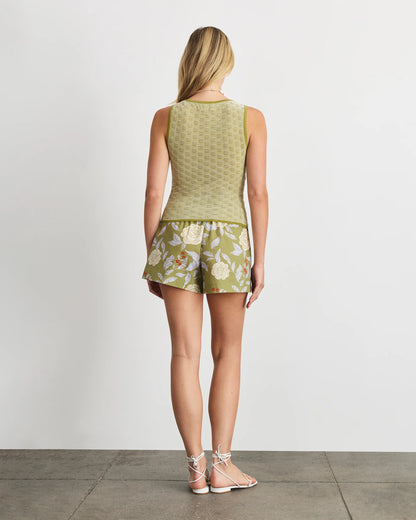 Fallon Short in Artichoke and Lilac Multi