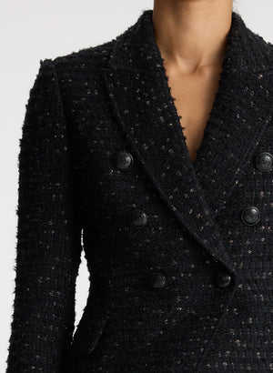 
            
                Load image into Gallery viewer, Chelsea Jacket in Black Holiday Tweed
            
        