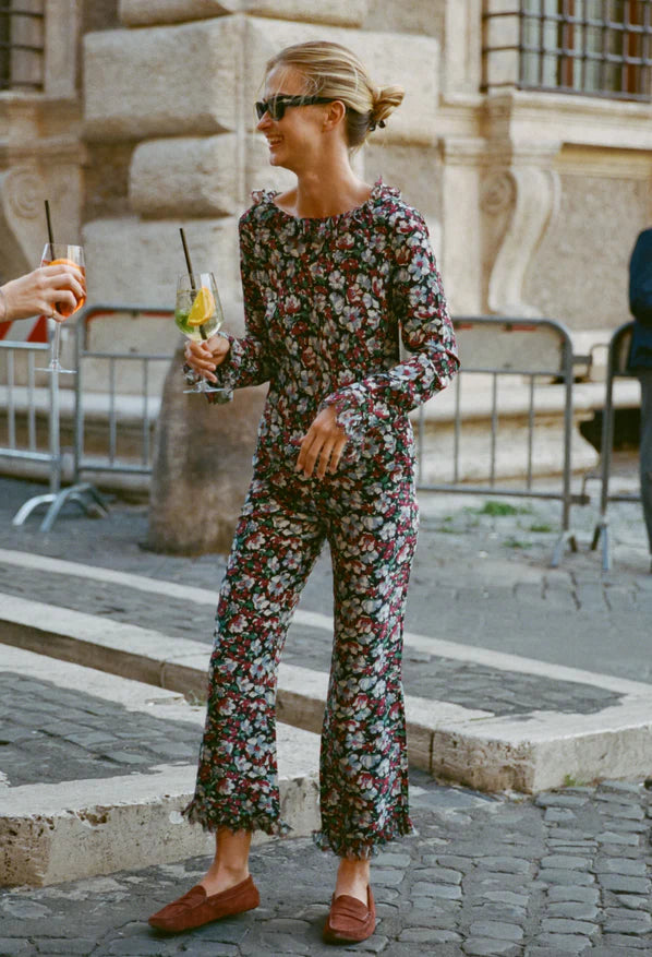 Kaja Pant Peonia Print