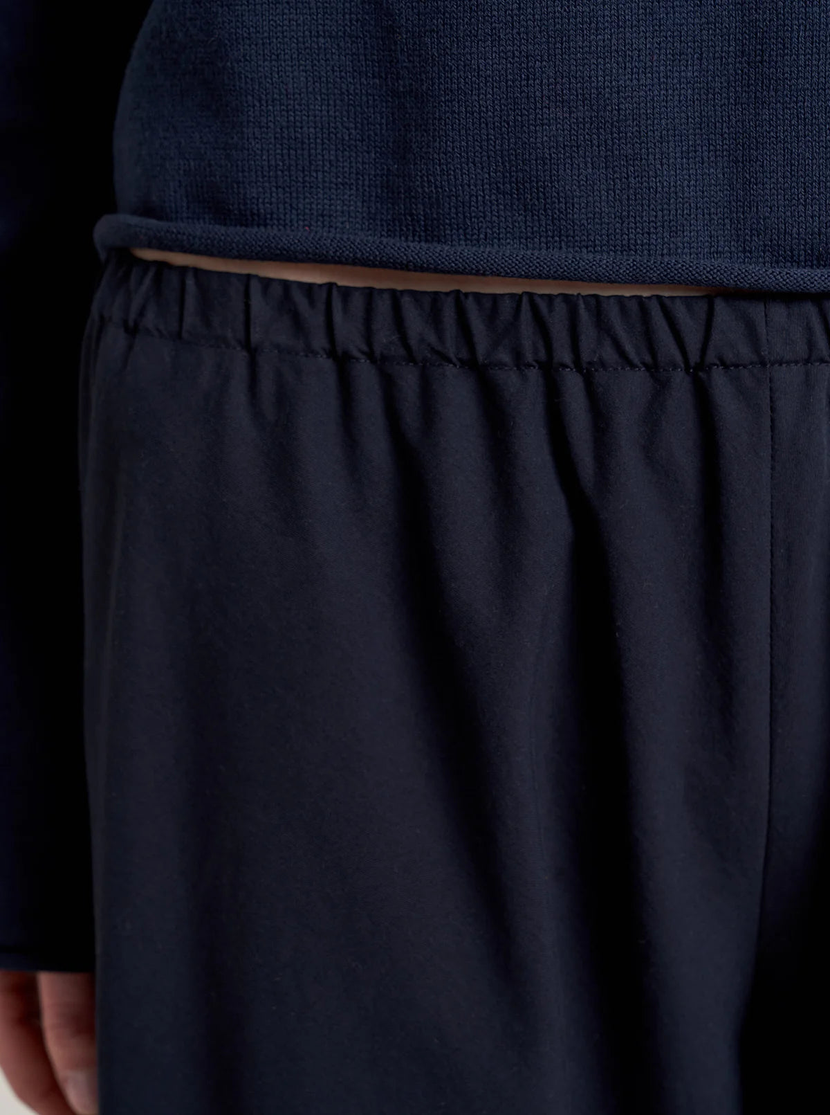 Cotton Poplin Colby Pant in Navy