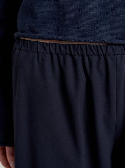 Cotton Poplin Colby Pant in Navy