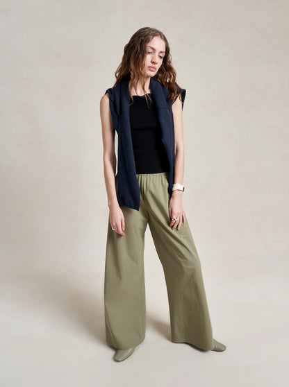 Cotton Poplin Colby Pant in Olive