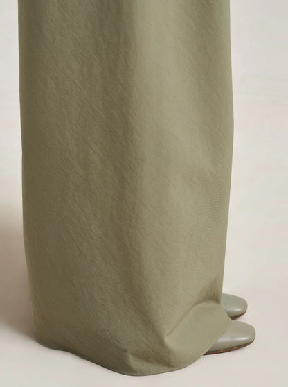 Cotton Poplin Colby Pant in Olive