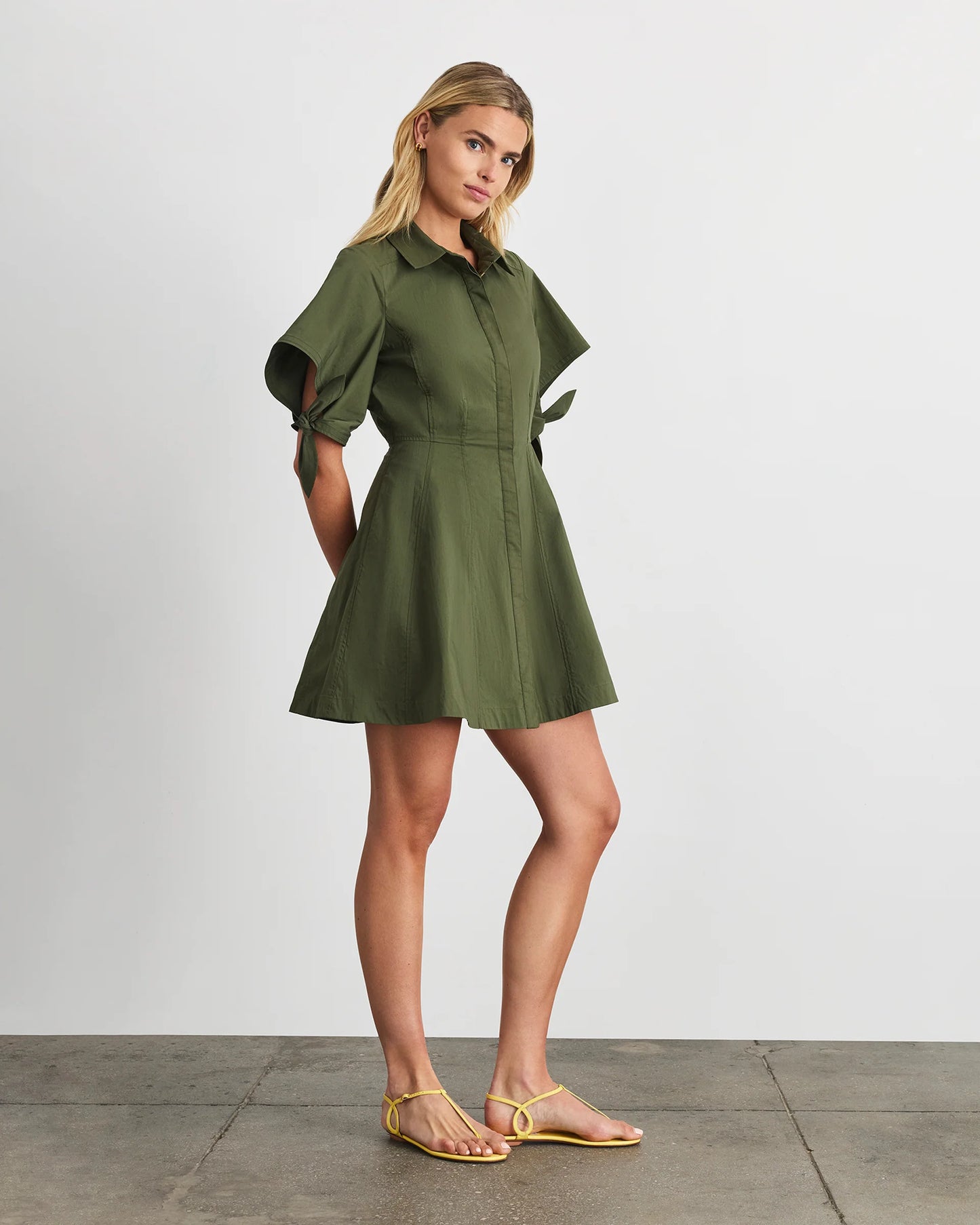 Corinna Dress in Army